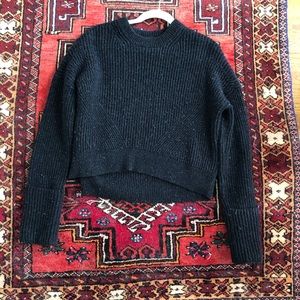 Charcoal grayish black All Saints wool sweater